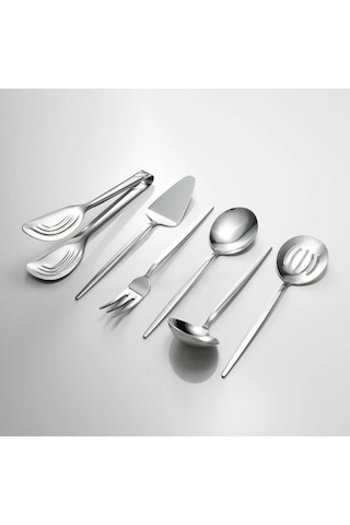 Fecra Luxe Silver 6 Parça Servis Seti Sade