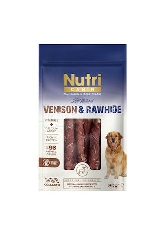 Nutri Canin Vension Rawhide Geyikli Köpek Ödülü 80gr Nutri Canin Vension Rawhide Geyikli Köpek Ödülü 80gr