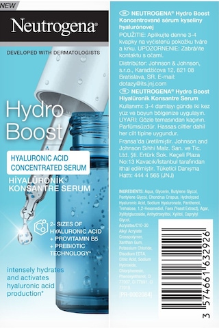 Neutrogena Hydro Boost Hyaluronik Serum 2 x 15 ML