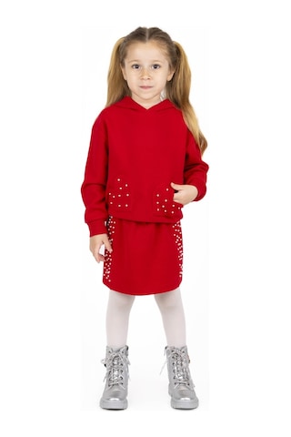 Best Kids Kapşonlu Kalp Desenli Sweatshırt 001