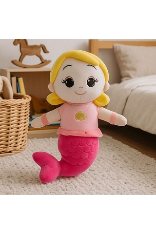 Deniz Kızı Peluş Oyuncak 35 Cm Sevimli Denizkızı Bebek Sevimli Hediyelik Çok Renkli