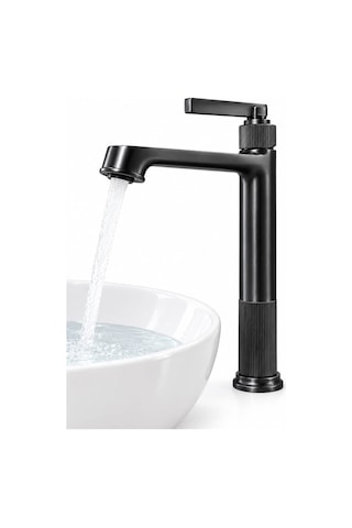 Valtemo Retro Çanak Lavabo Bataryası Art Gray Antrasit