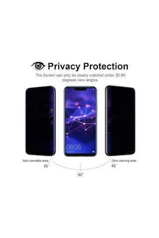 Huawei Mate 20 Lite Görünmez Hayalet Full Kaplayan Ekran Koruyucu Cam