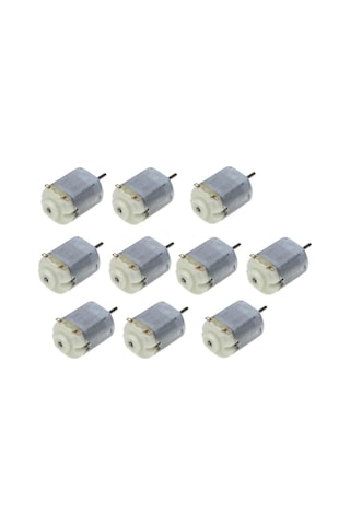 10 Adet Dc Motor Deney Motoru 3v 6v Motor Yüksek Devir Dinamo Motor D.m