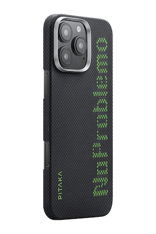 Apple Uyumlu iPhone 16 Pro Max Kılıf Magsafeli Lumintex Teknoloji Fosforlu Aramid Fiber Pitaka Aries Noproblemo