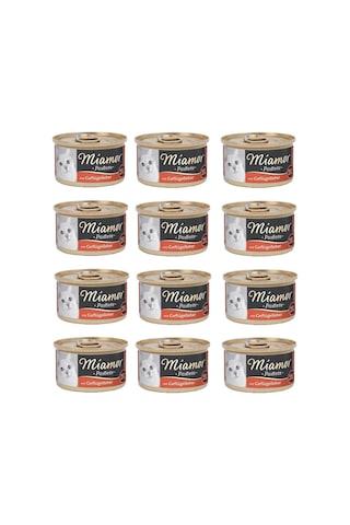 Miamor Pastete Ciğerli Tahılsız Konserve Yetişkin Kedi Maması 12 x 85 G