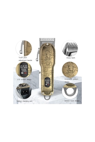 Wear Lcd Dijital Ekran Yüksek Güçlü Tıraş Makinesi