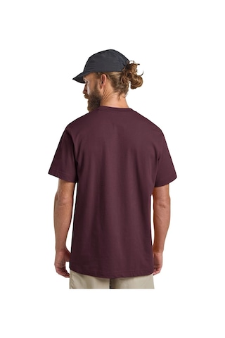 Jack Wolfskin Jack Wolfskın Brand T M Erkek Wood Amaranth T-shırt A64116-t0370 Bordo