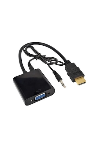 Hdmi To Vga Kablo Çevirici Dönüştürücü Ses Uydu Receiver Monitör (273568177)