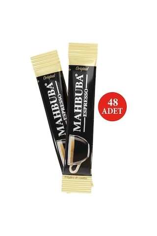 Mahbuba Hazır Öğütülmüş %100 Arabica Espresso Bi Kahve İle Canlan 48x2gr Espresso