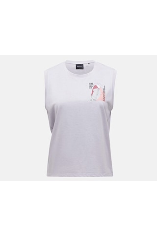 Peak Performance W Explore Graphıc Sl Kadın Günlük Tişört G79743130t Gri