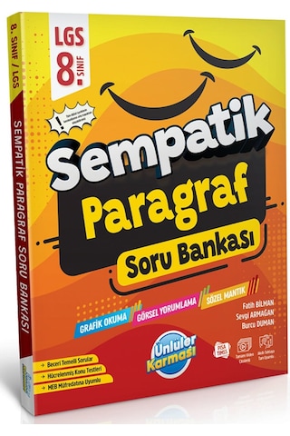 Ünlüler 8. Sınıf Lgs Paragraf Sempatik Soru Bankası Ünlüler Yayın