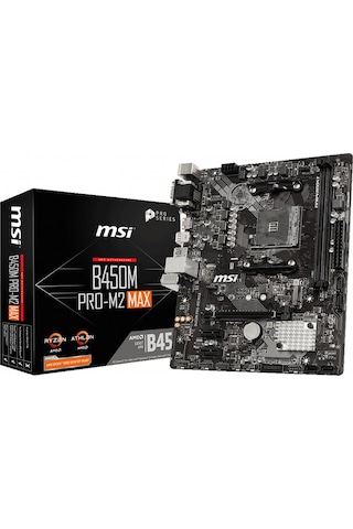 Msi B450M PRO-M2 MAX AMD B450 4133 MHz (OC) DDR4 Soket AM4 mATX Anakart