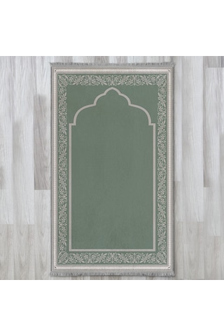 Evaşk Namazlık Dokuma Halı Kaymaz Muslumana Seccade80 x 130 Mint EVASK801E80