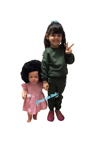 Mira Büyük Boy Türkçe Konuşan Et Bebek Elbiseli 60 Cm Videolu Beyaz-Saçlı Etbebek