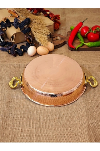 Moda Bakır Bakır Yumurta Tava 27 Cm Diğer