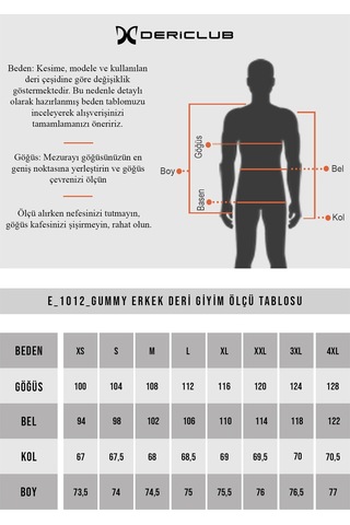 Dericlub E1012 Gummy Gerçek Deri Erkek Kaban Yeşil Yeşil