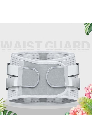 Çelik Levha Desteği Sıcak Ve Nefes Alabilen Bel Kemeri Bel Ortezi, Boyut: Xxl