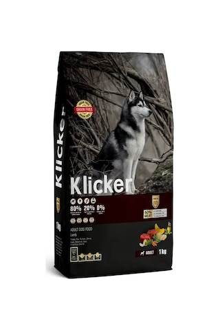 Klıcker Kuzulu Yetişkin Köpek Kuru Maması 1 KG