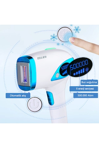 Mlay T4 Mavi Ipl Lazer Epilasyon Cihazı