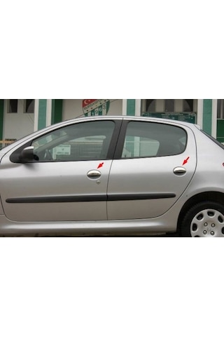 Peugeot 206 Kapı Kolu Paslanmaz Çelik 4 Kapı
