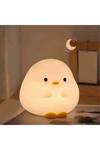 Ördek Lambası, Sevimli Ördek Lambası, 30 Dakikalık Zamanlayıcılı, Şarj Edilebilir Yumuşak Silikon Gece Lambası