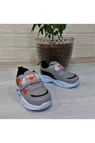 M.p One 3127 Işıklı Fuspetli Bebe Spor Ayakkabı Gri - Siyah