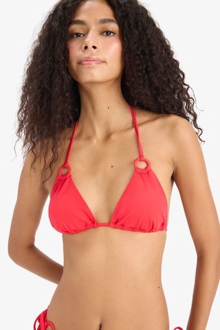 Defacto Regular Fit Üçgen Bikini Üstü-fall İn Love E0137ax25smrd197 Kırmızı