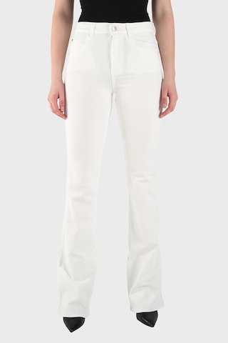 Emporio Armani Pamuklu Orta Bel Genişleyen Paça Jeans Bayan Kot Pantolon Ew001504 Af14967 M0001 Beyaz