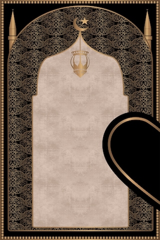 Kalpli Çift Seccade Diz Ağrıtmayan Yumuşak Namazlık Hediyelik Seccade Siyah