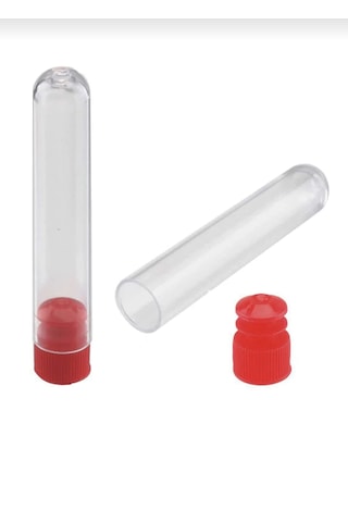 12x75 Mm Deney Tüpü Dibi Yuvarlak Kapaklı 50 Adet