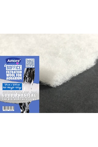 Akvaryum 100gr Silikonsuz Filtre Elyafı 34cm X 300cm Soffice