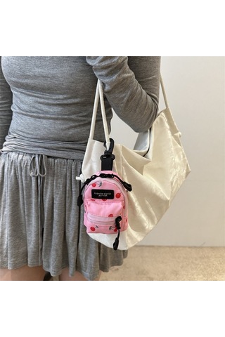 Konesam Siyah Çiçek Desenli Mini Çok Amaçlı Cloth Çanta - Tek Omuz, Çapraz, Boyun Ve Bel Taşıma Seçenekleriyle Küçük Eşyalarınızı Saklayın