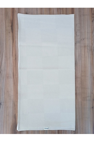 S.kahve Kız Erkek Bebek Battaniyesi Pike %100 Pamuklu Doğal Organik Uyku Çift Taraflı Örtü 86x86cm Sütlü Kahve