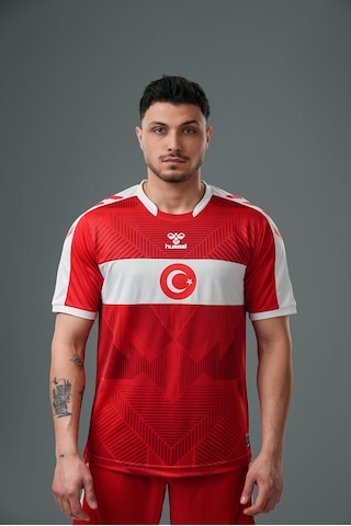 Hummel Türkiye Milli Takım Forması Baskı Hediyeli Kırmızı - Beyaz
