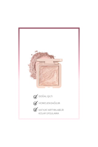 Note Cosmetics Marble Baked Blusher Fırınlanmış Allık & Aydınlatıcı - 01 Moondust