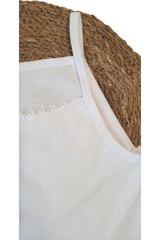 Fistolu Kız Çocuk Atlet - Sdf Beyaz