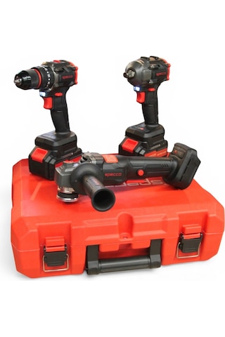 Specco BS20V-002SET Kömürsüz Akülü 3'lü Set - 40 Parça Aksesuar Seti