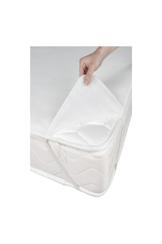 Bebesi Köşe Lastikli Sıvı Geçirmez Micro 100x200 Cm Alez Tek Kişilik Beyaz