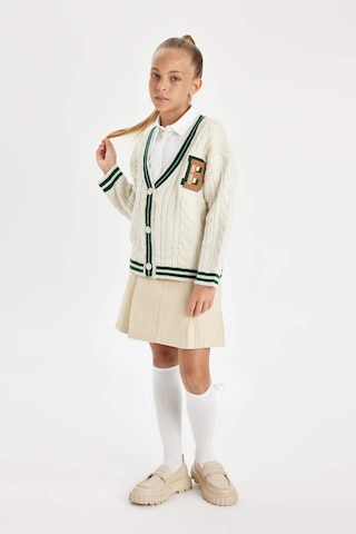 Defacto Kız Çocuk Beli Lastikli Pileli Gabardin Etek D2916A824WNBG743 Bej