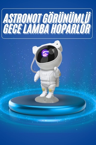Projeksiyon Astronot Lamba Speaker Sevimli Astronot Bluetooth Hoparlör - Lisinya