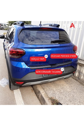 Dacia Sandero 2021- Yılı Ve Sonrası Uyumlu Arka Tampon Eşiği Mat Siyah