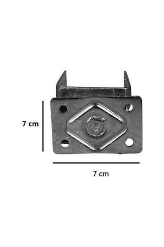 M14 Ayarlı Tablalı Kaliteli Sağlam Sac Pergule Ayağı 2,5 Mm Tabalı Vidalı