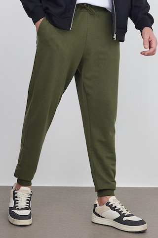 Tudors Erkek 3'lü Paket Siyah-lacivert-haki Regular Fit Beli Bağcıklı Jogger Cepli Lastikli Paça Eşofman Altı-41682 Çok Renkli