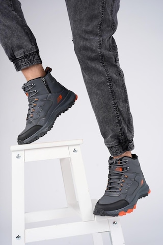Muggo Alaska Unisex Garantili Trekking Outdoor Bağcıklı Yandan Fermuarlı Kışlık Bot 001