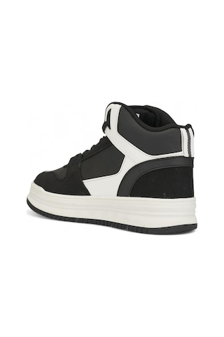 Tuğba Ortopedi 5972 Genç Bilekli Sneaker Siyah/Beyaz Siyah - Beyaz