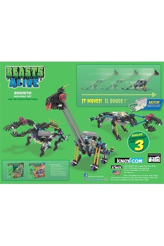 K'Nex Bronto Yapım Seti Motorlu Beasts Alive 34483