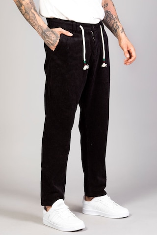 Little Cup Jeans Co Erkek Siyah Baggy Fit Rahat Kalıp Kadife Pantolon