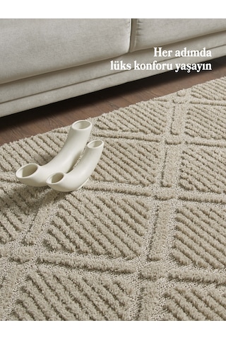 Modern Halı Özel Kesme Halı Salon Halısı Mutfak Halısı Yolluk Kolay Temizlenebilir Halı Bej Halı Bej
