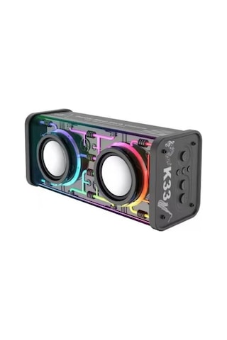 K33 Double Blast Mech Cannon Bluetooth Hoparlör Rgb Aydınlatmalı 16w Süper Güçlü